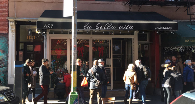 La Bella Vita, restaurante italiano em New York