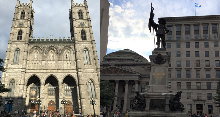 Basílica de Notre-Dame e Place d'Armes - Fim de semana em Montreal