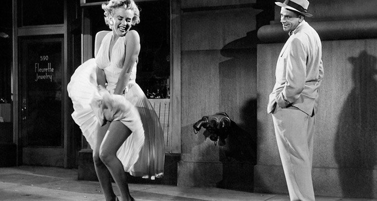 Cenários de filmes em Nova York - O Pecado Mora ao Lado, com Marilyn Monroe e seu vestido branco